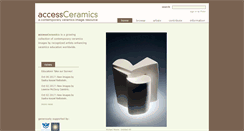 Desktop Screenshot of accessceramics.org