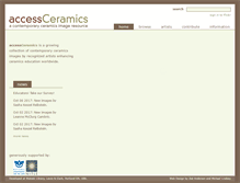 Tablet Screenshot of accessceramics.org